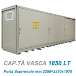 Container coibentato e certificato REI 120 / cm. L.516xP.226xH.243