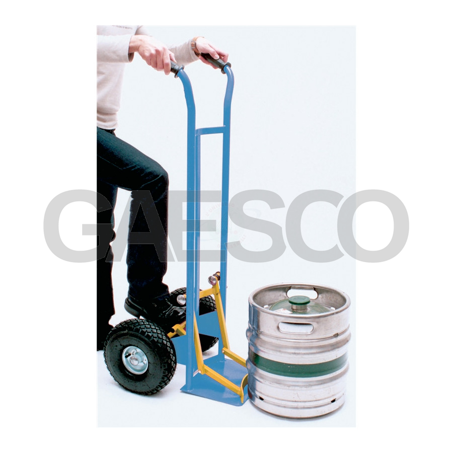 Carrellino trasporto scarica facile ruote pneumatiche / Portata 200Kg