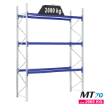 Scaffalatura portapallets per magazzino MT70 STRONG / cm. L.270xP.100xH.345-BASE