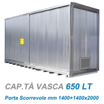 Container per deposito liquidi pericolosi / cm. L.304xP.205xH.239