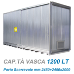 Container per oli, vernici e infiammabili / cm. L.517xP.205xH.239