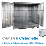 Container per esterno con porta laterale / cm. L.696xP.163xH.249