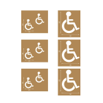 Stencil marcatura pavimenti industriali - serie Disabili