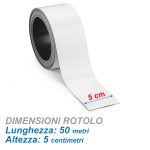 Etichetta Magnetica Scrivibile - Rotolo 50 metri / H. 5 cm