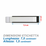Etichette Magnetiche Tipo C tagliate H 15 mm x L 75 mm