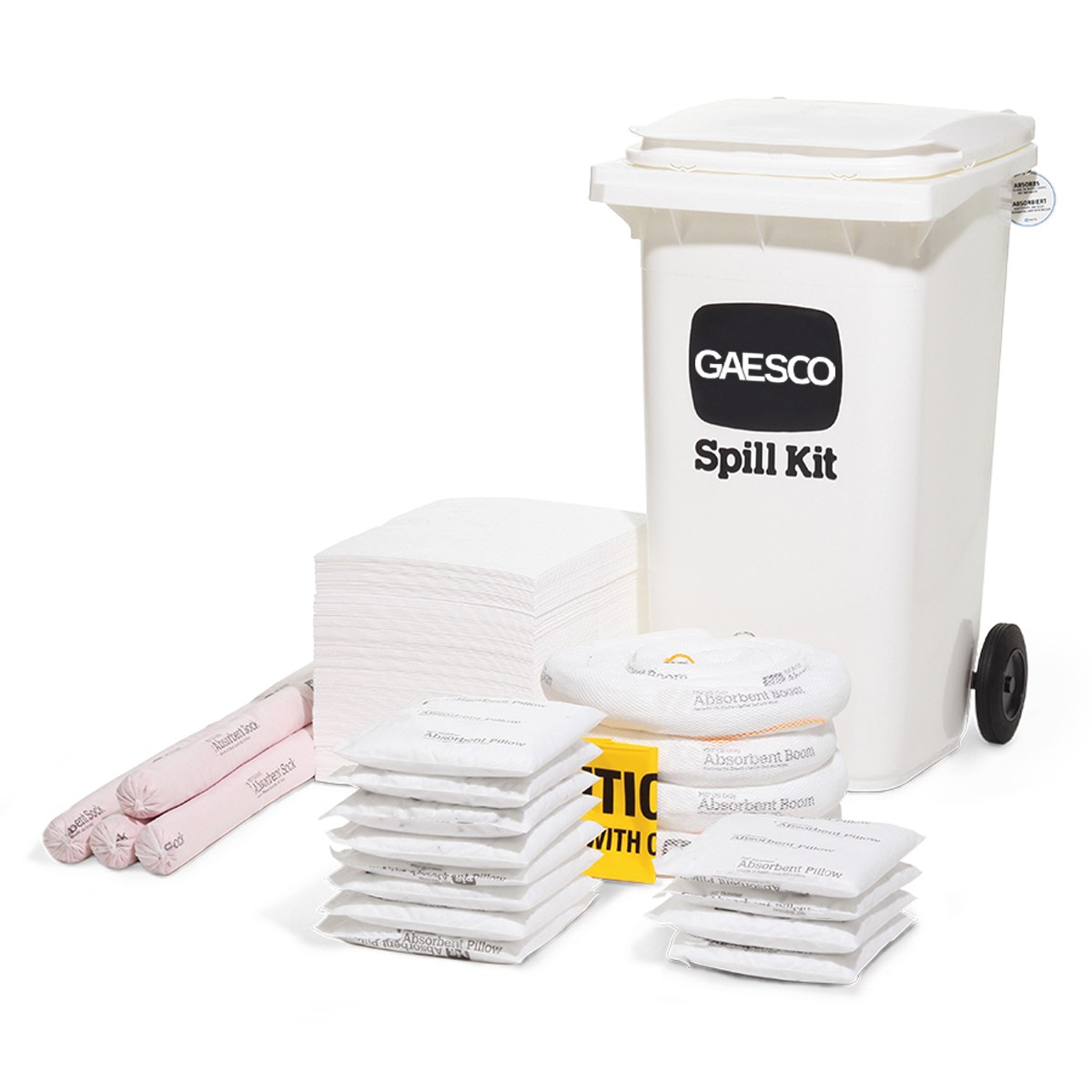Kit contenitore medio per sversamenti di Oli - Assorbenza totale: 183 LT.