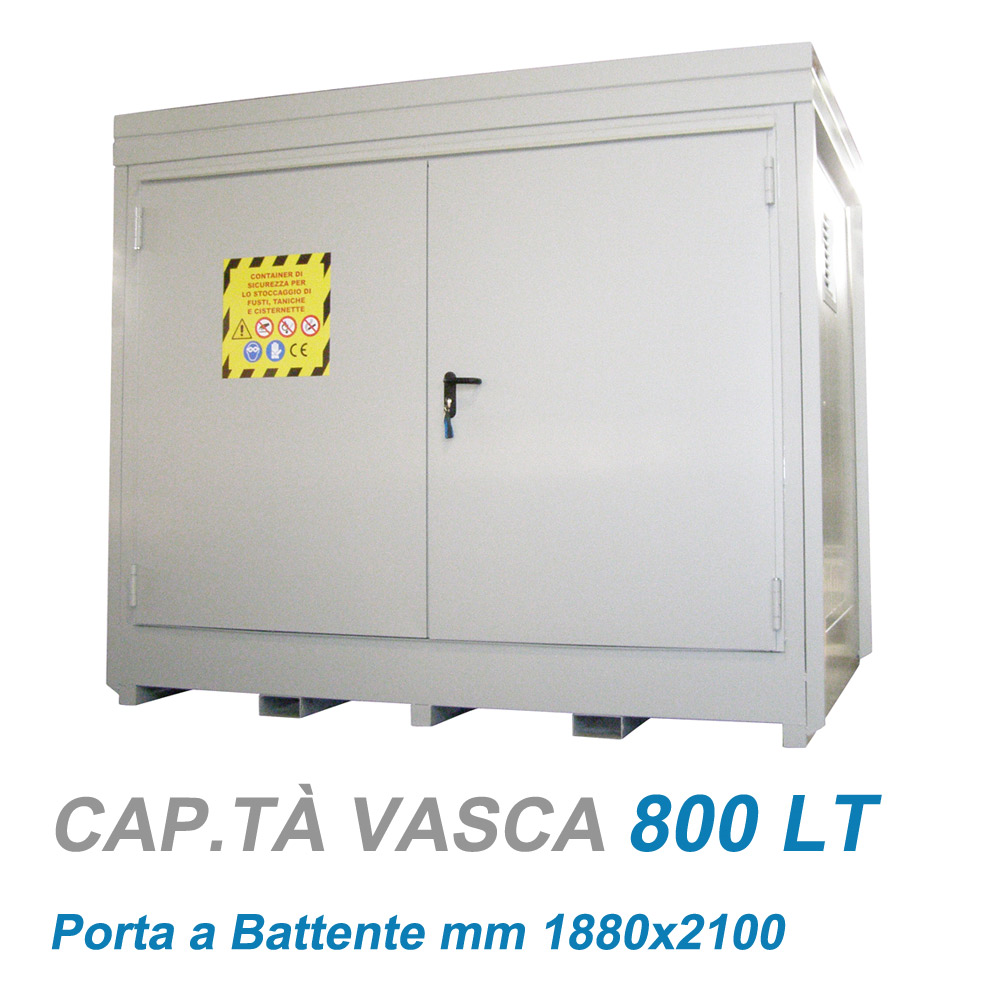 Modul-Container REI 120 con vasca / cm. L.313xP.211xH.264