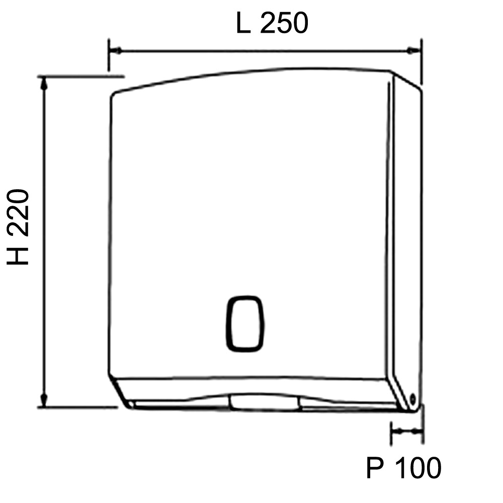 Dispenser distributore acciaio inox carta asciugamani piegati a C,V,Z