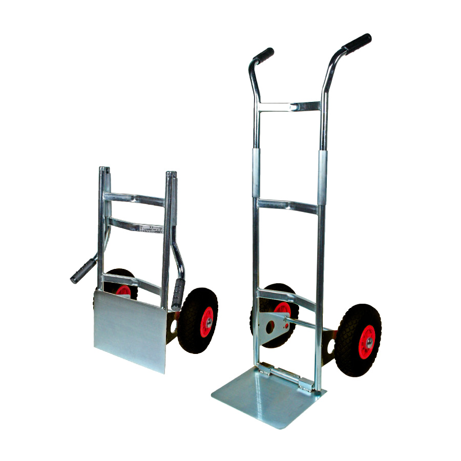 Carrello trasporto pieghevole ruote pneumatiche / Portata 250Kg