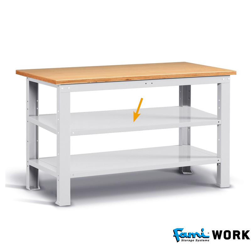 Ripiano aggiuntivo per banchi da 100 cm FAMI WORK / cm. L.75