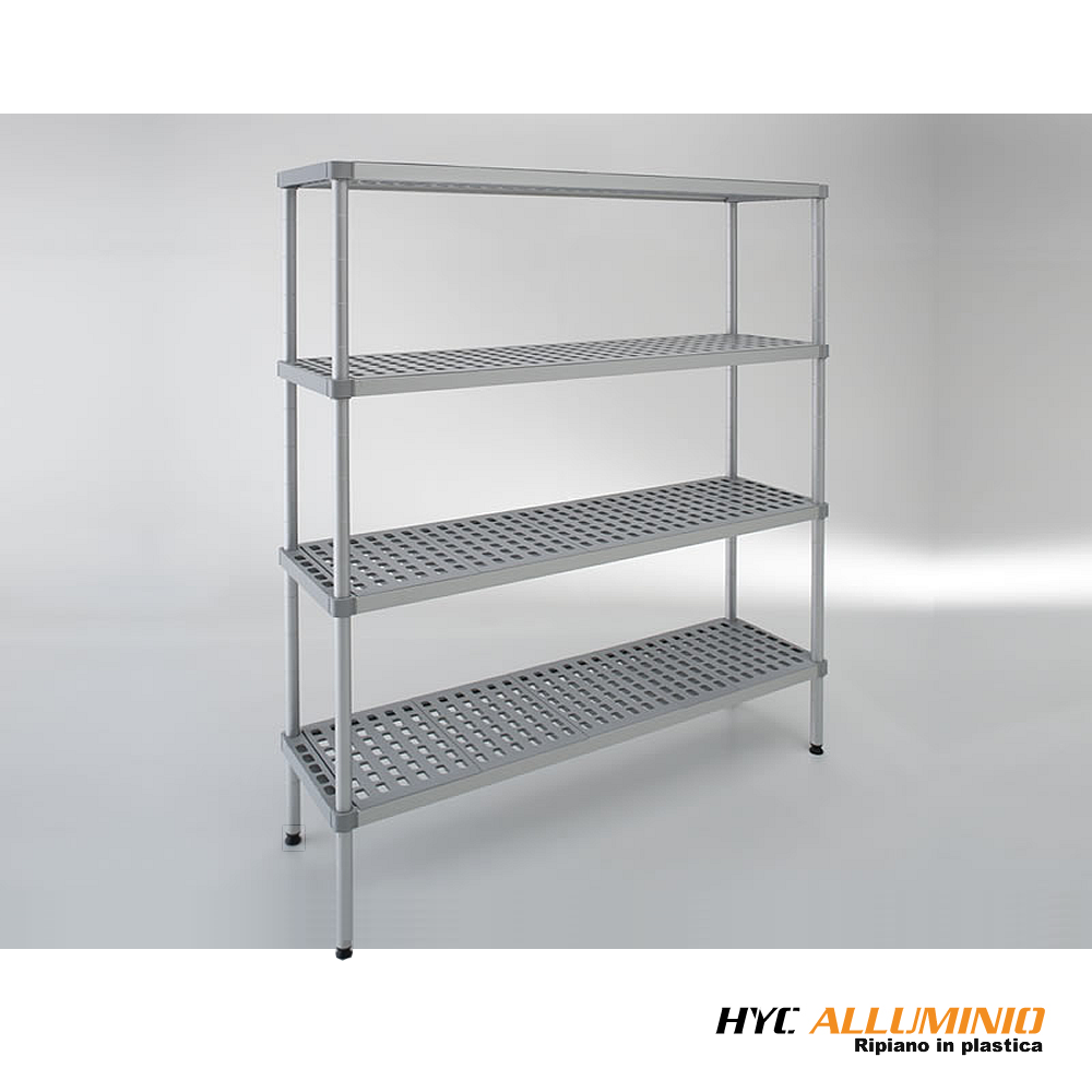 Scaffale Alluminio HYC cm. L.120xP.50xH.200 (4 ripiani)