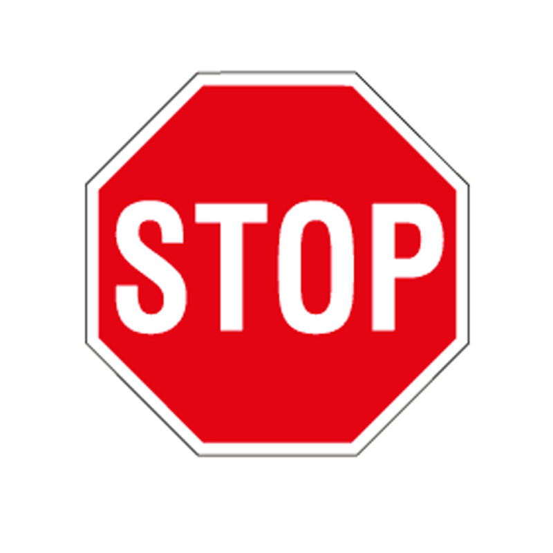Segnale adesivo per pavimenti STOP