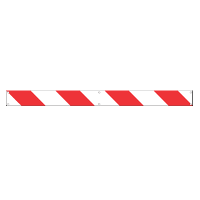 Profilo rifrangente Bianco Rosso da destra a sinistra cm. 100x8 