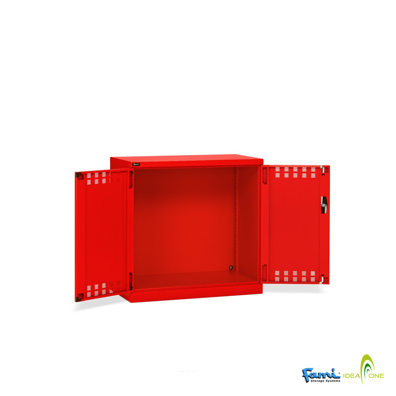 Armadio Officina Componibile (Vuoto) Rosso/ cm.100x55x100h FAMI
