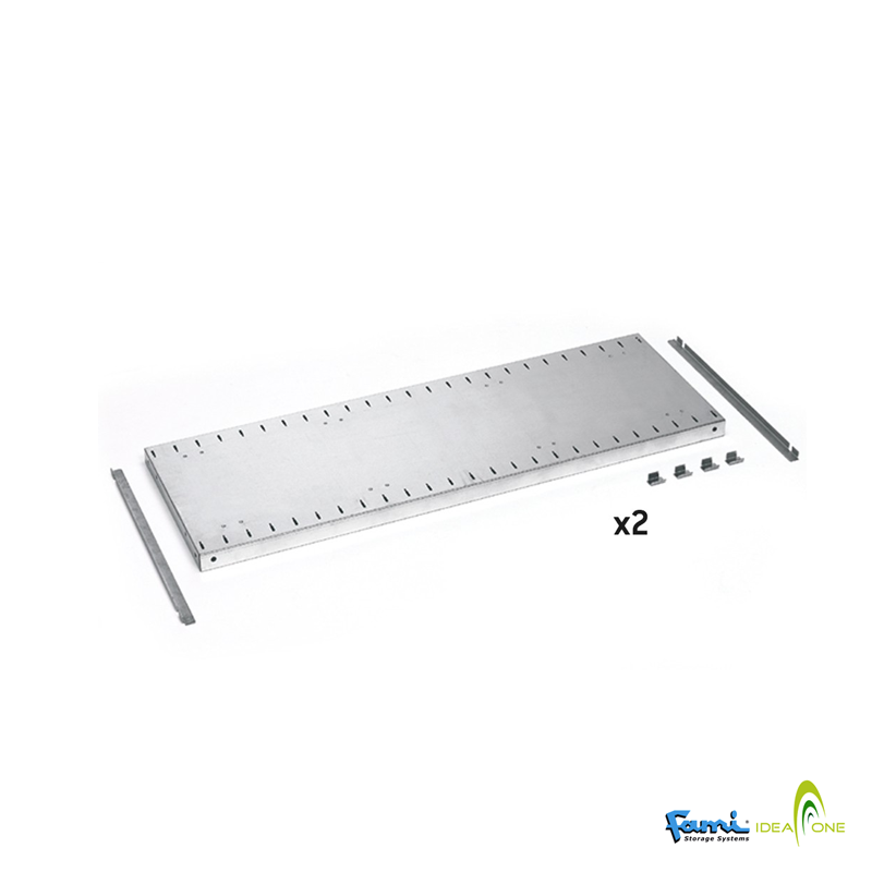 Ripiani zincati fessurati per Armadi Perfom / cm. L.100 (2 pz)