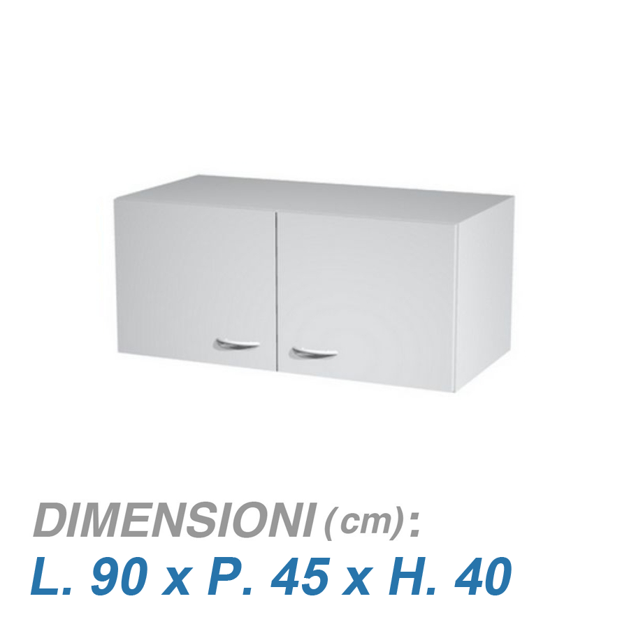 Sopralzo armdio ORION / cm. L.90xP.45xH.40 GRIGIO