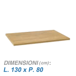 Piano in legno per carrello NET / cm. L.130x80