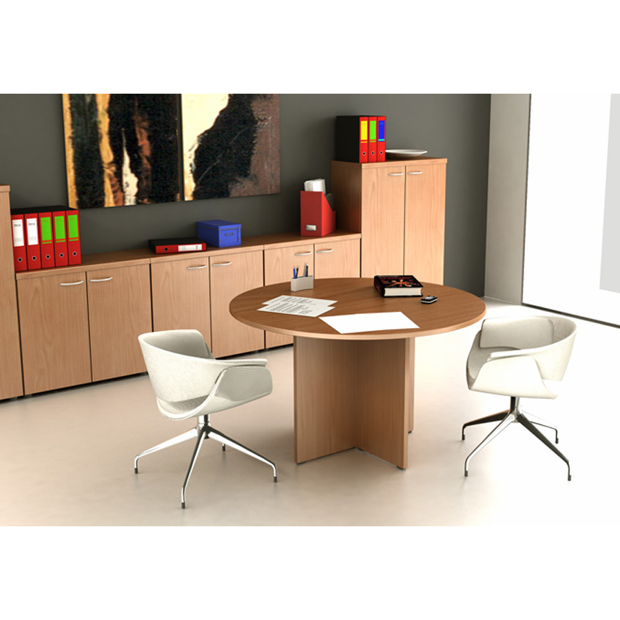 Tavolo riunione Rotondo VIRGO / cm. diam.120xH.70 GRIGIO