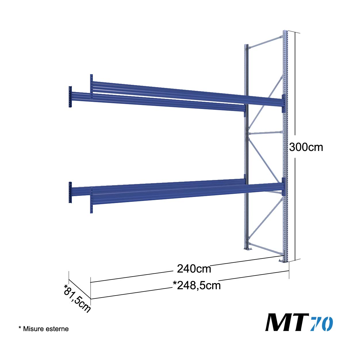 MT70 Mod.Aggiuntivo / cm. L.240xP.80xH.300