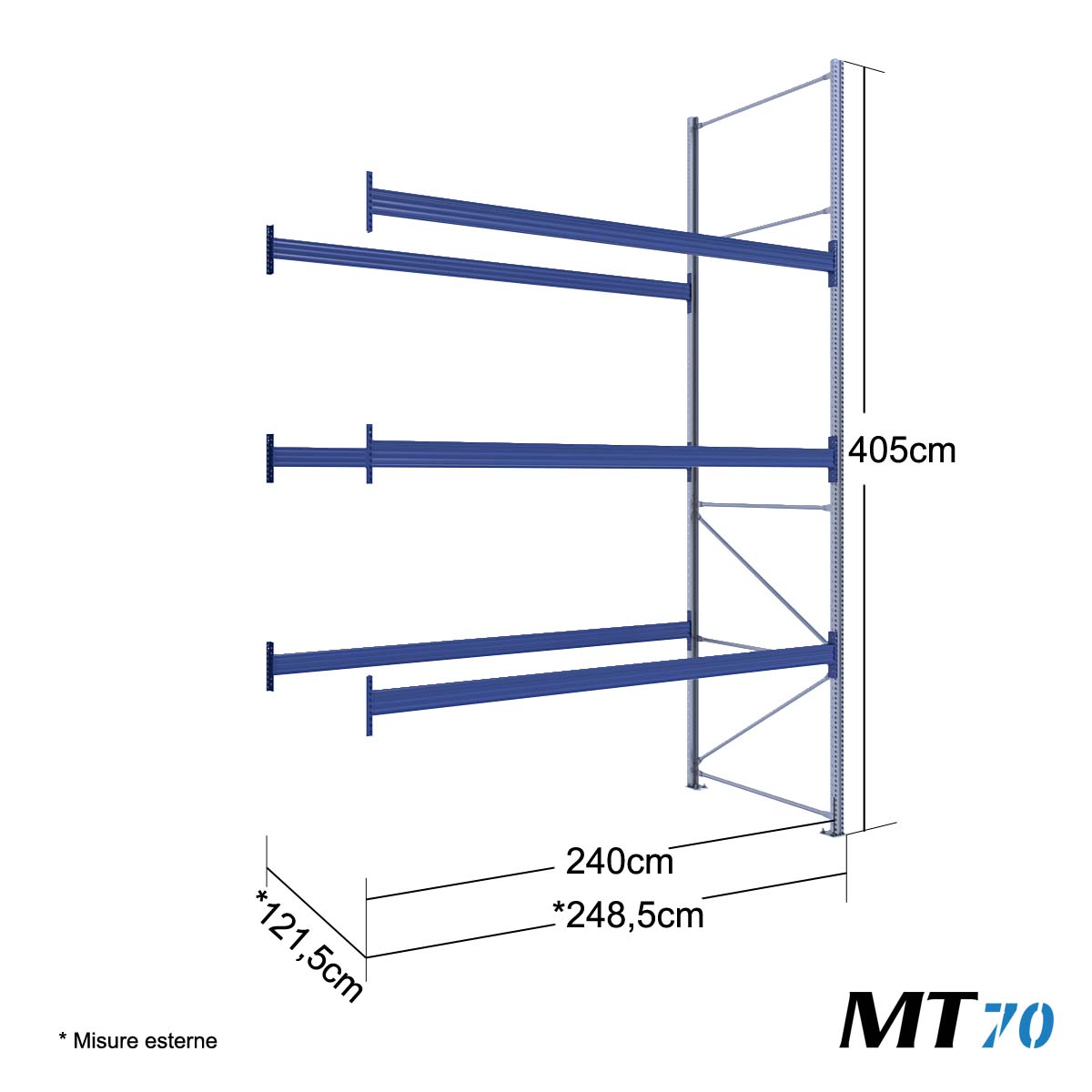 MT70 Mod.Aggiuntivo / cm. L.240xP.120xH.400