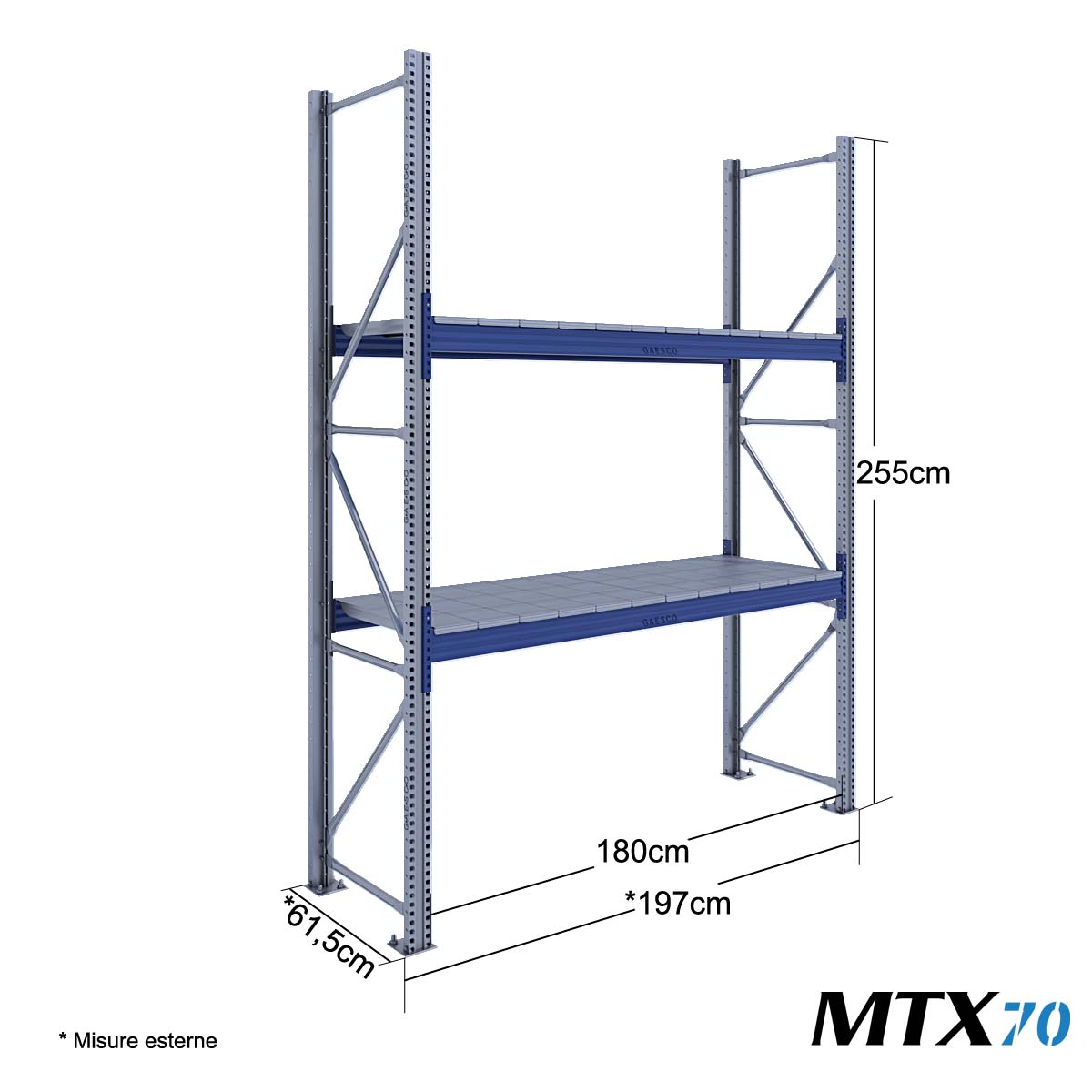 Scaffalature picking MTX70 / cm. L.180xP.60xH.255-BASE