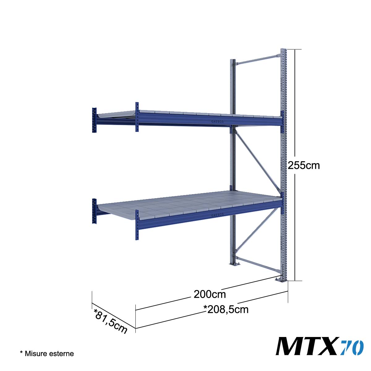 MTX70 Mod.Aggiuntivo / cm. L.200xP.80xH.255
