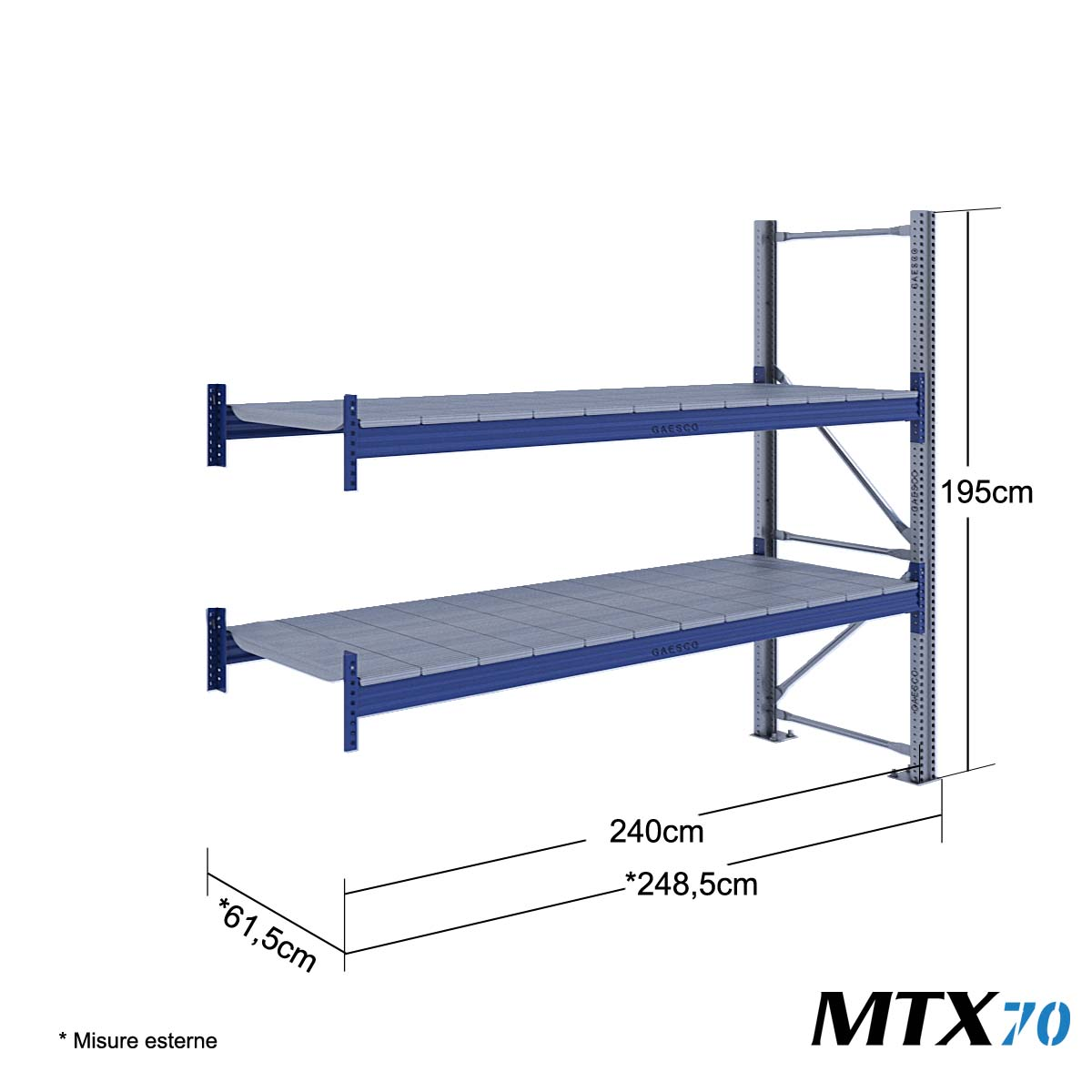 MTX70 Mod.Aggiuntivo / cm. L.240xP.60xH.195