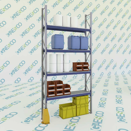 Scaffali con ripiano lungo MTX70 / cm. L.220xP.40xH.400-BASE