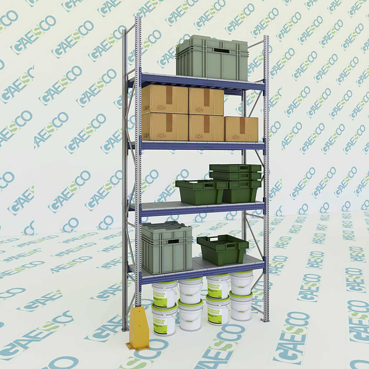 Scaffali con ripiano lungo MTX70 / cm. L.200xP.60xH.400-BASE