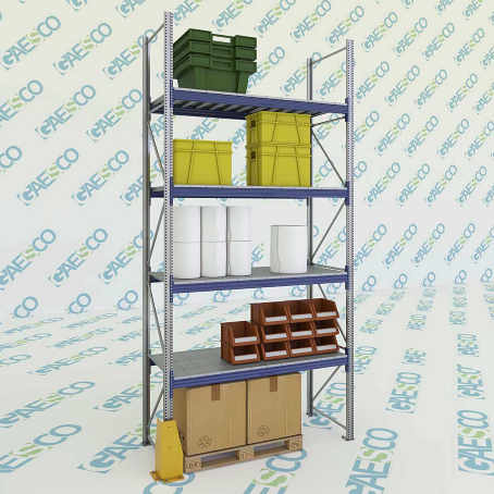 Scaffali con ripiano lungo MTX70 / cm. L.200xP.80xH.400-BASE