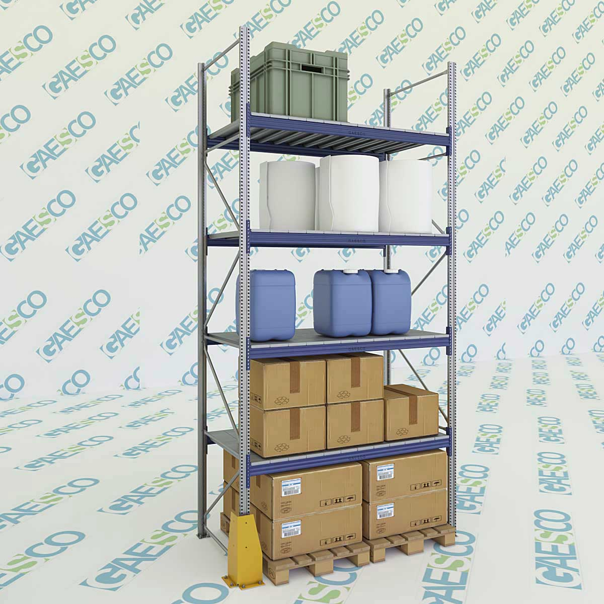 Scaffali con ripiano lungo MTX70 / cm. L.180xP.100xH.400-BASE