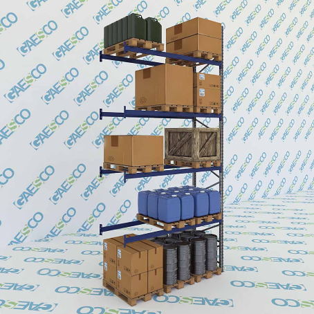 Scaffale portapallet MT10 / cm. L.270xP.100xH.600 / 4 Liv. (AGG)