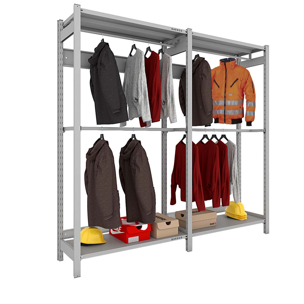 Scaffale per abbigliamento – Shelf One – 2 ripiani – cm. L.100XP.40xH.200