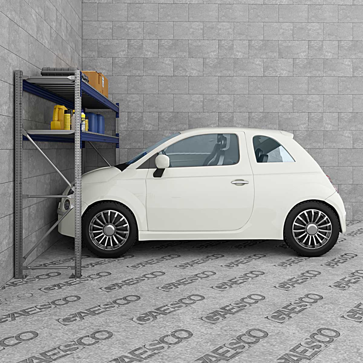 Scaffali metallici per garage MTX70 BOX / cm. L.270xP.60xH.195