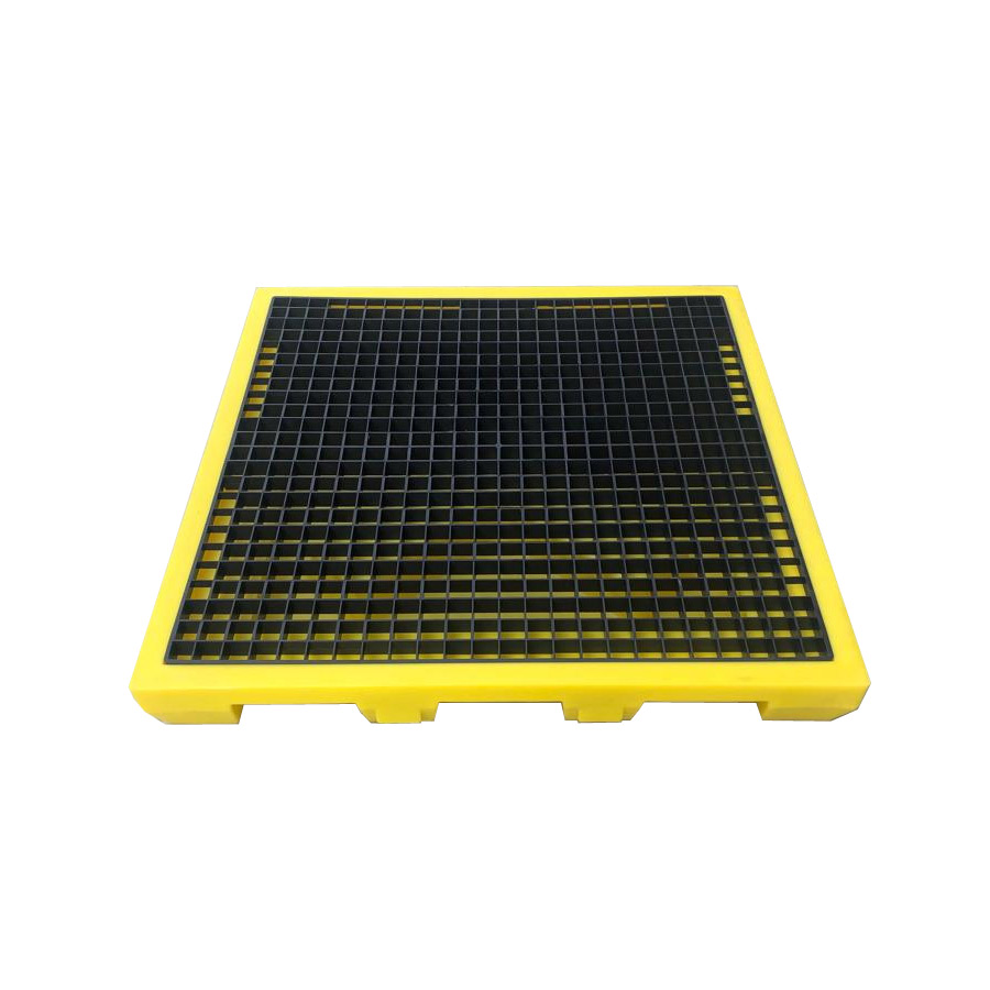 Vasca di raccolta c/griglia 160 lt. in polietilene modulabile cm. L.132xP.132xH.16