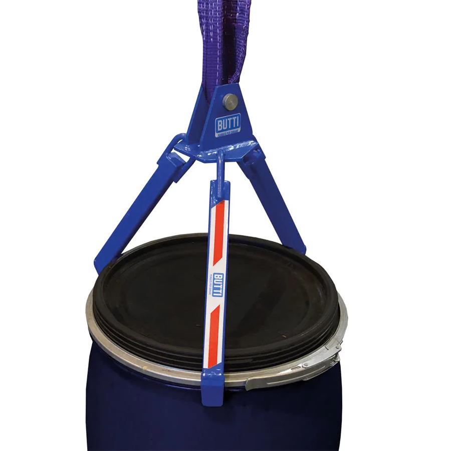 Pinza per fusti in verticale a tre bracci / Port. 350 kg.