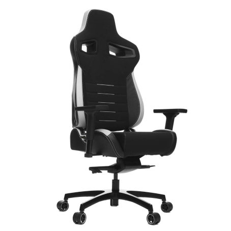 Poltrona Gaming VERTIGO: Reclinabile, Cuscino lombare, Poggiatesta H.131/137 - BIANCO