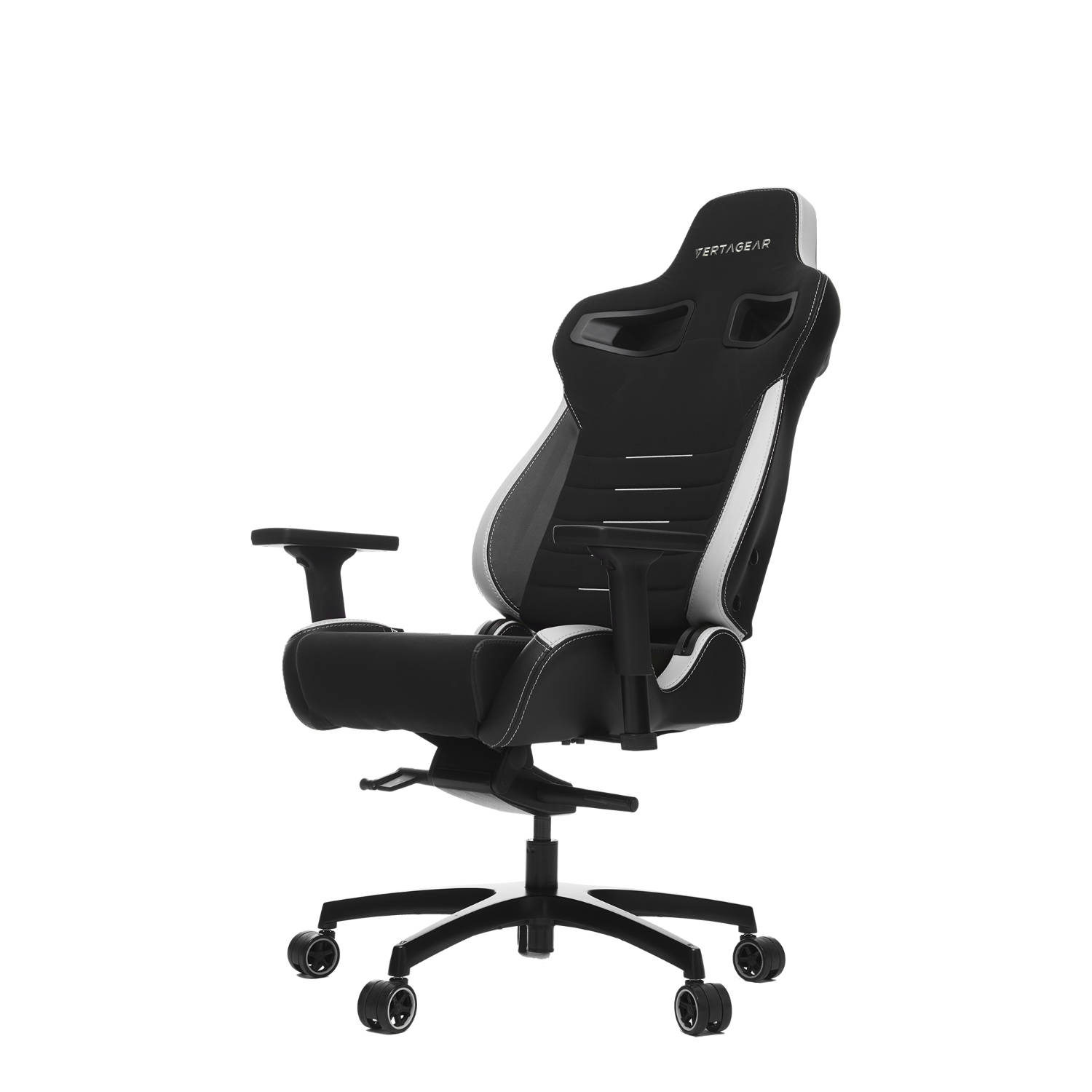 Poltrona Gaming VERTIGO: Reclinabile, Cuscino lombare, Poggiatesta H.131/137 - BIANCO