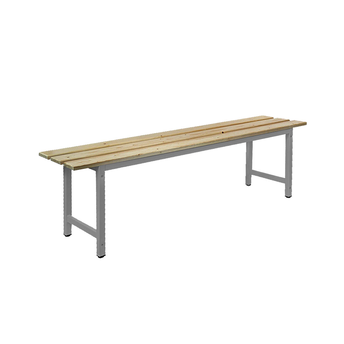 Panca spogliatoio  in legno telaio Grigio 5 posti / cm. L.150