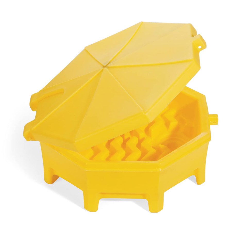 Imbuto per fusti in polietilene Universal / cm. diam.74xH.28 Giallo