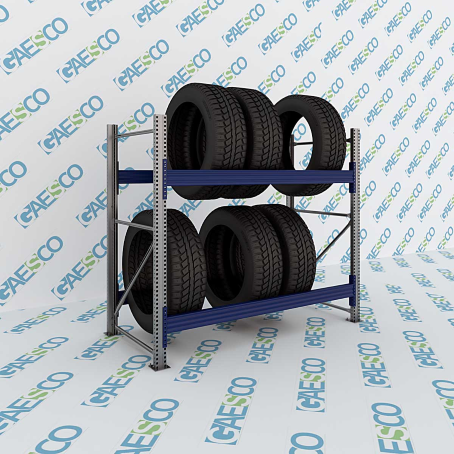Scaffale Porta Gomme Big 2 livelli / cm. L.160xP.80xH.150-BASE