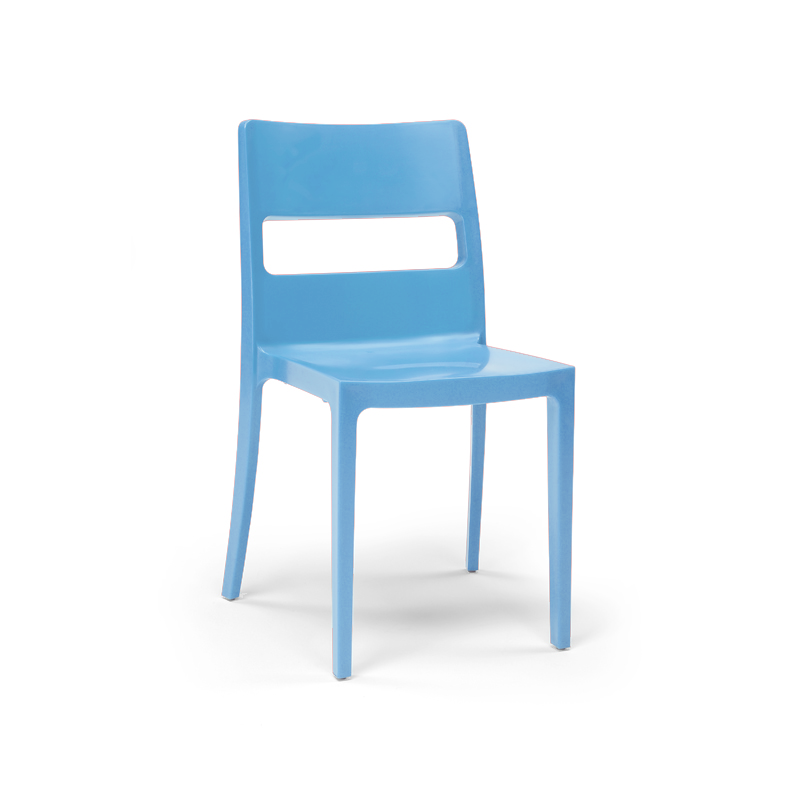 Sedia per mensa TRANSITO in tecnopolimero / Azzurro