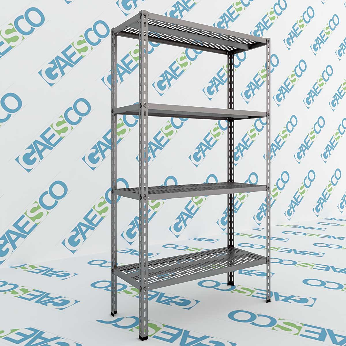 Scaffale Acciaio inox Bullone - Rip. forato -  cm. L.140xP.40xH.180