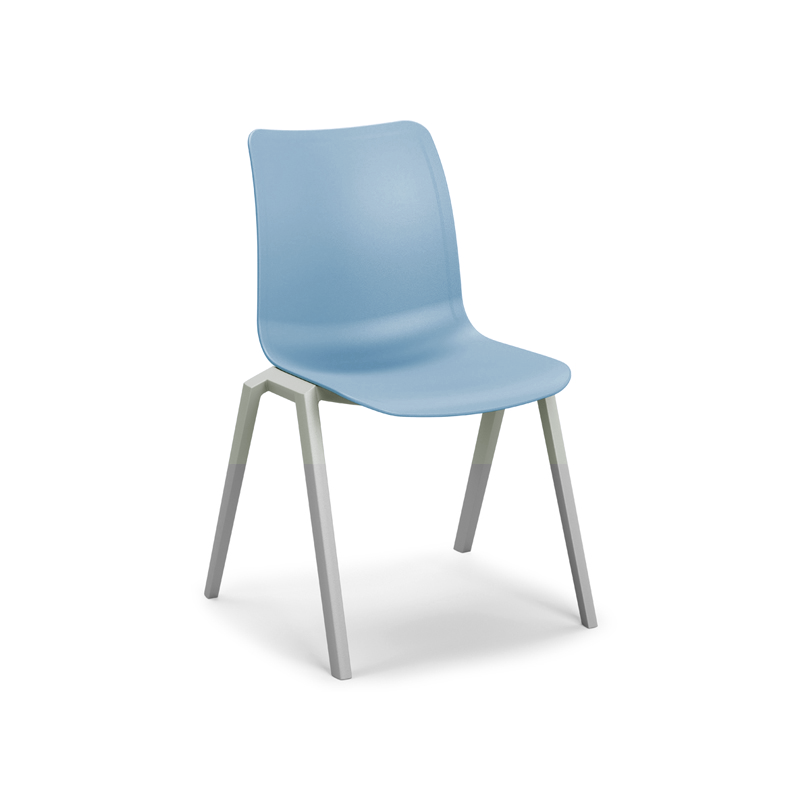 Sedia Mensa in Plastica VECTOR - H. Seduta 45 cm / AZZURRO