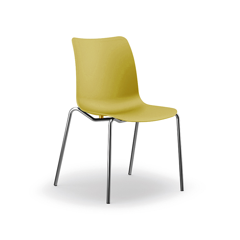 Sedia Mensa in plastica VECTOR 4G - H. Seduta 45 cm / GIALLO