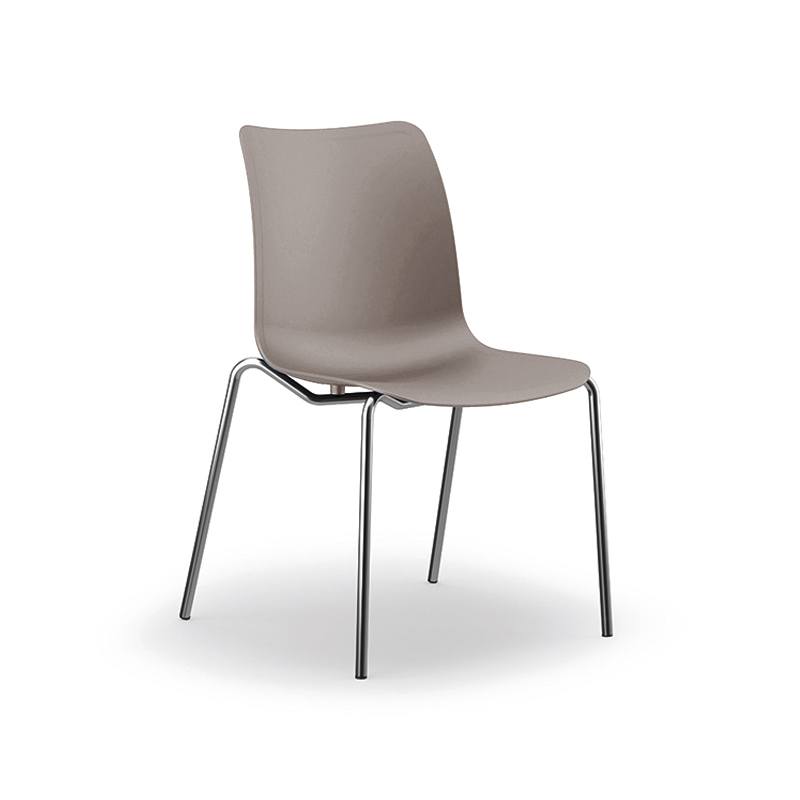 Sedia Mensa in plastica VECTOR 4G - H. Seduta 45 cm / GRIGIO