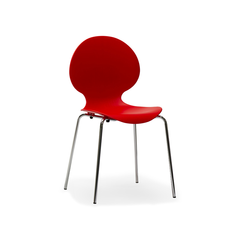 Sedia Mensa in polipropilene TINEZ-PPL - H. Seduta 42cm - Rosso