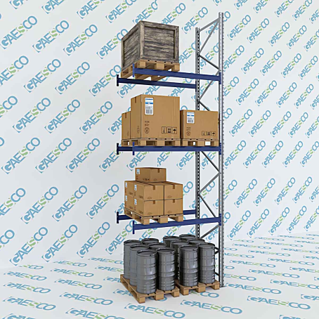 Scaffale portapallet MT10 / cm. L.180xP.100xH.555 / 3 Liv. (AGG)