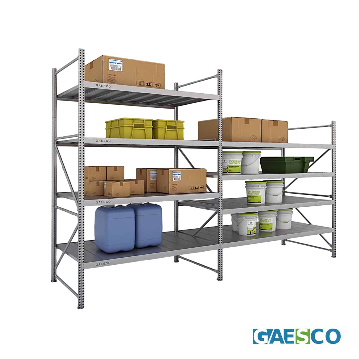 Scaffale Magazzino Robusto - cm. L.360xP.100xH.255 - Pick50