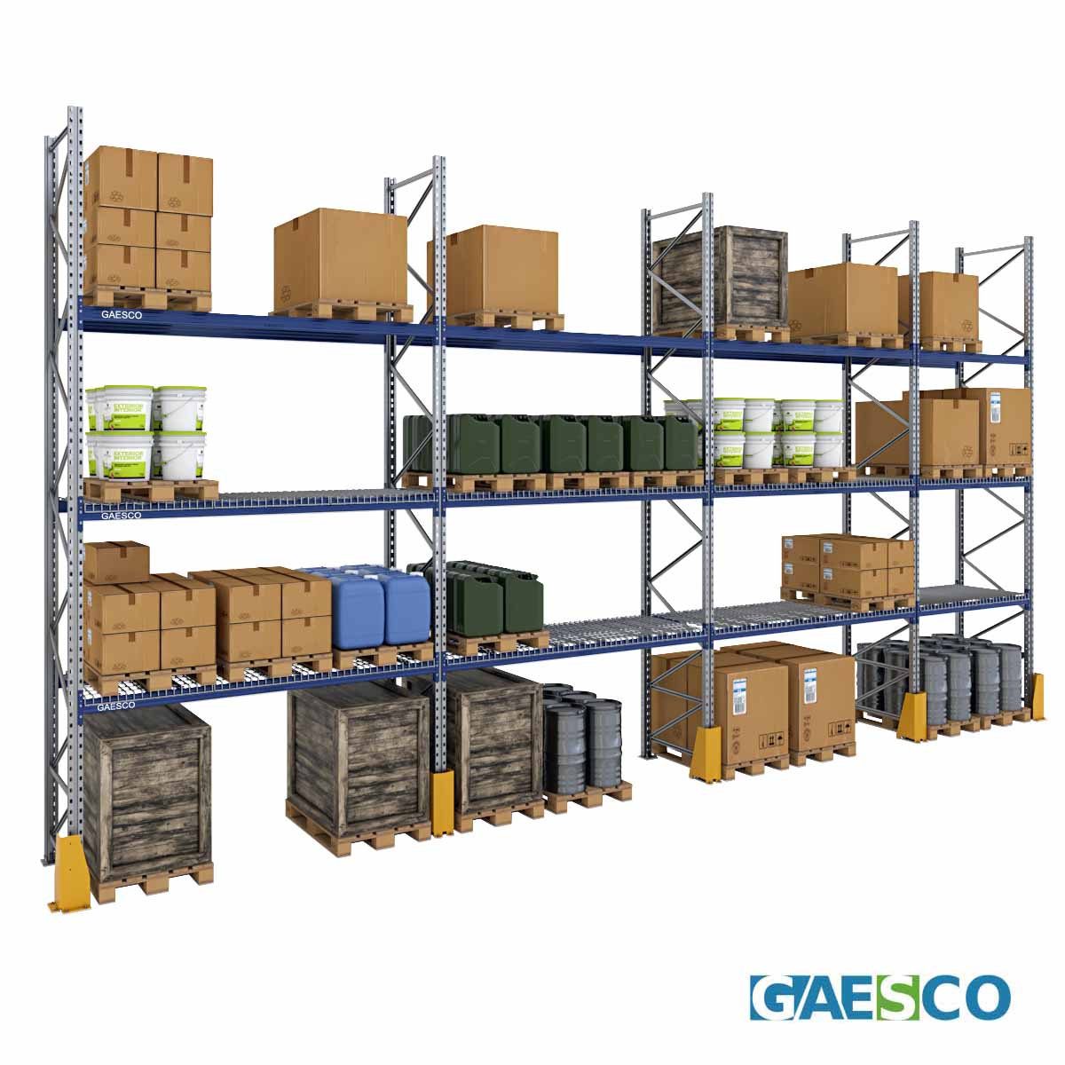 Scaffale Portapallet (44 bancali) - cm. L.1050xP.100xH.550 (KIT)